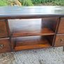 Solid wood tv console coffee table Image 4