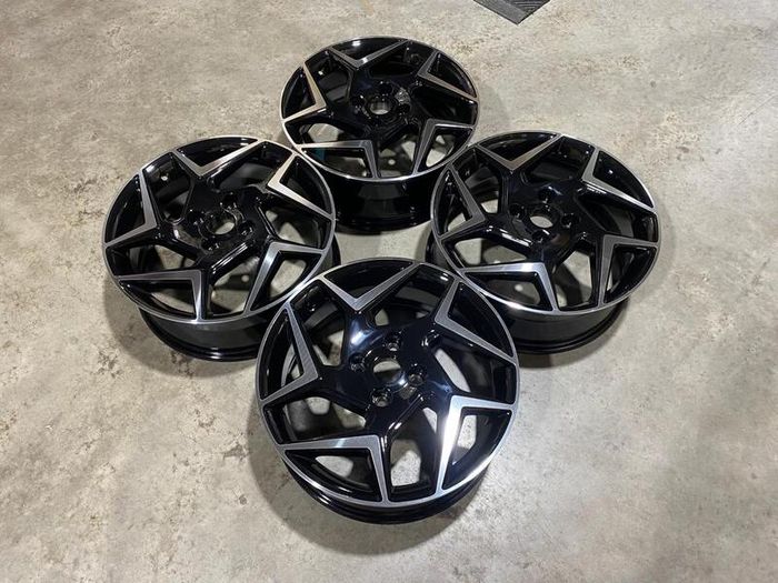 17" Inch Ford Fiesta Alloy wheels 4x108 63.4 TI TDCI ECOBOOST Gloss Black Machined