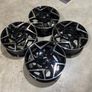 17" Inch Ford Fiesta Alloy wheels 4x108 63.4 TI TDCI ECOBOOST Gloss Black Machined Image 9