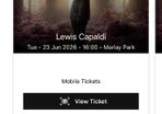 Lewis Capaldi Gold Circle