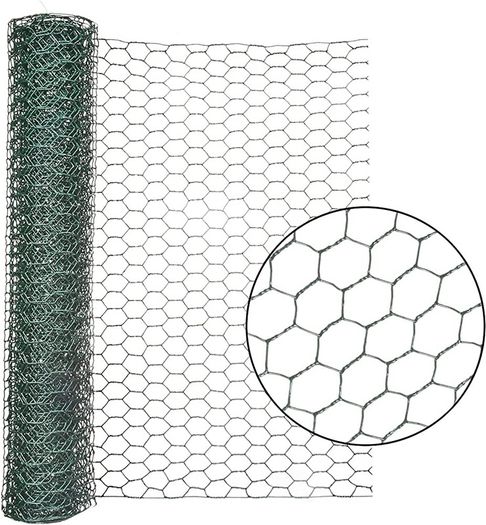 3mX0.4m Chicken Wire Mesh Roll,Chicken Wire Fence 25mm Hole Size,Strong Galvanized Wire Mesh Fence,Fine Mesh Garden Fence for DIY Craft Poultry Pet Rabbit Chicken Fence (FREE POSTAGE)
