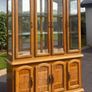 Solid Oak Display Cabinet Image 2