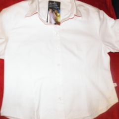 BNWT Ladie's Jack Murphy Oxford Cotton shirt short sleeve shirt size 18