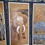 Set of 5 hand made African prints Image 4