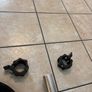 Olympic 25kg Hex Shrug Deadlift Bar, Olympic 20kg 7 Foot Barbell + 100kg Olympic Bumper Weight Plates And Jaw Lock Collars!! Image 2