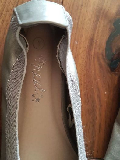 Girls Silver Next pumps