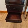 Mahogany cylinder-top writing desk. Image 10