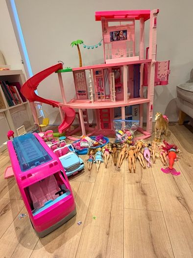 Barbie Dreamhouse And Huge Accessory Bundle