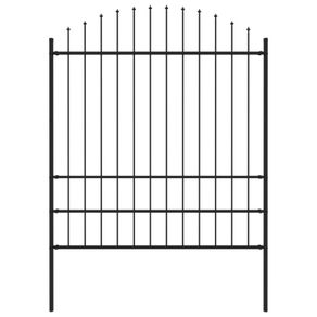 Garden Fence with Spear Top Steel