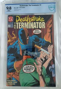 Deathstroke the Terminator Issue 2 CBCS / CGC 9.8 Certified Graded Comic Framed  DC