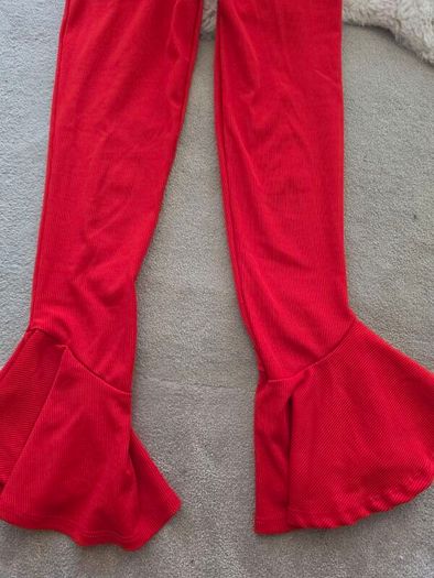 River Island red Flare leggings 9-10