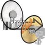 30cm 12" 2in1 Light Collapsible Hollow Reflector Image 3