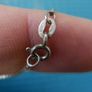 925 Sterling Silver drop Pendant and Necklace L-8,5" 3,1g Image 7