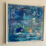 Large Framed Original Seascape in Abstract by Artist Irish Art Original Art Abstract Art Image 3