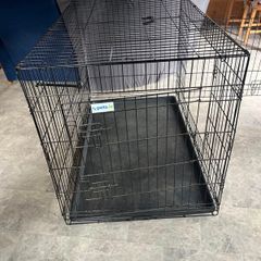 Extra Large (48") Double Door Dog Crate + Fitted Cover