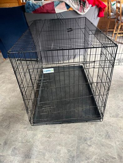 Extra Large (48") Double Door Dog Crate + Fitted Cover