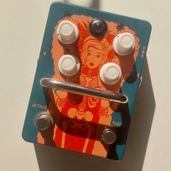 Orange Fur Coat Octave Fuzz Guitar Pedal