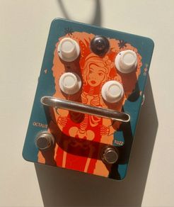 Orange Fur Coat Octave Fuzz Guitar Pedal
