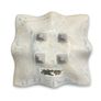 Amanda Murphy Ceramics Signed Square Island Dish | Irish Studio Pottery Melted Glass Center Image 2