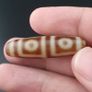 Antique 4 Eyes Himalayan Tibetan Agate Dzi Bead Amulet Image 3