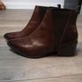 Leather Ankle Boots Size Uk 6 Image 4