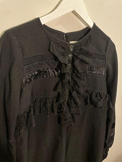 KARTA Stunning Black Longsleeve Cocktail Dress Size L!