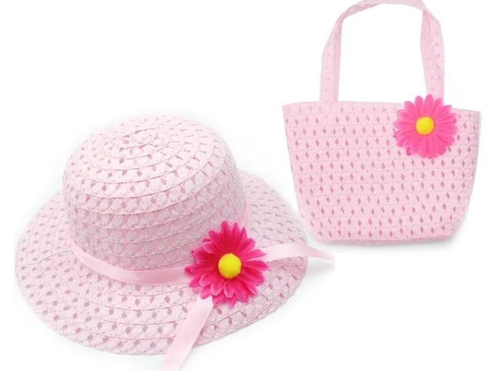 Pink hat and bag
