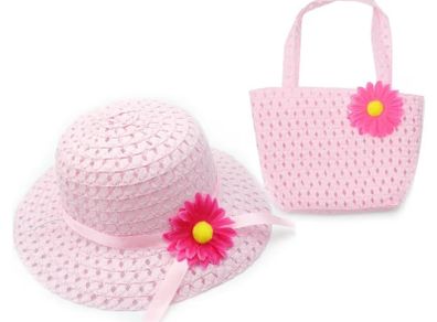 Pink hat and bag