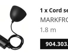 Ikea Marble Markfrost Pendant lights x 3