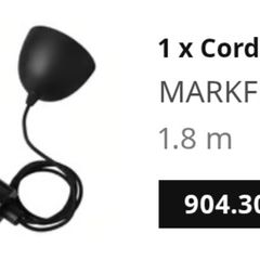 Ikea Marble Markfrost Pendant lights x 3