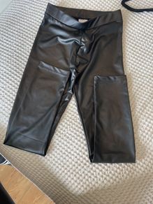 Zara leather leggins age 10