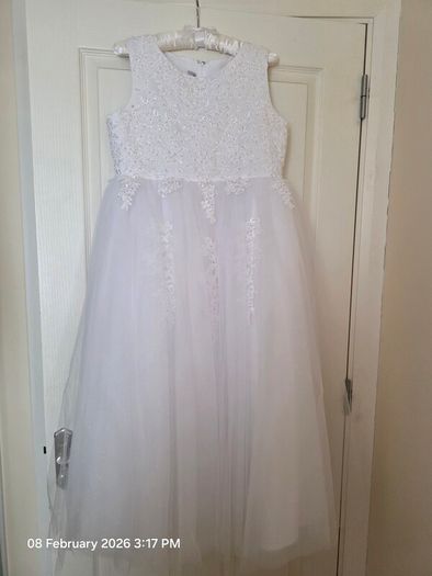 Girls Large/Plus size Communion Dress