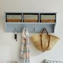 Coat hooks with shelves and baskets Image 8