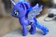 Luna Nightmare Moon Sparkle Glitter HTF 6 Inch Brushable MLP G4 My Little Pony 2016