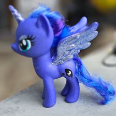 Luna Nightmare Moon Sparkle Glitter HTF 6 Inch Brushable MLP G4 My Little Pony 2016