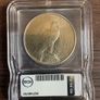 Silver Usa 1935 Peace Dollar Icg Au58 Image 2