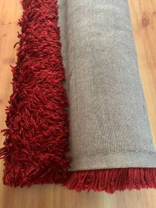 Ruby Red Shaggy Rug