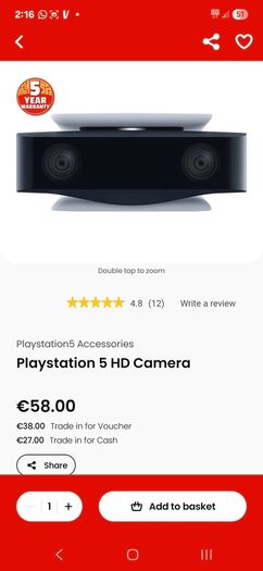 PS5 Hd Camera