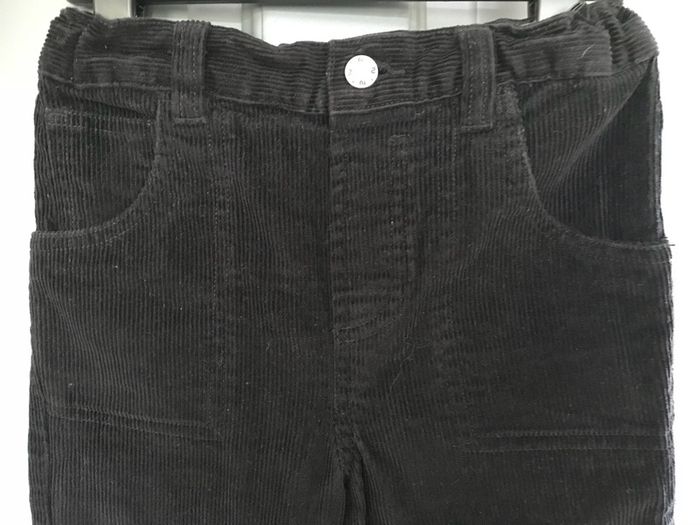 Black corduroy boys trousers aged 3 years