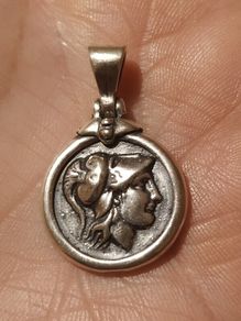 Preloved Athena Goddess Sterling Silver Pendant