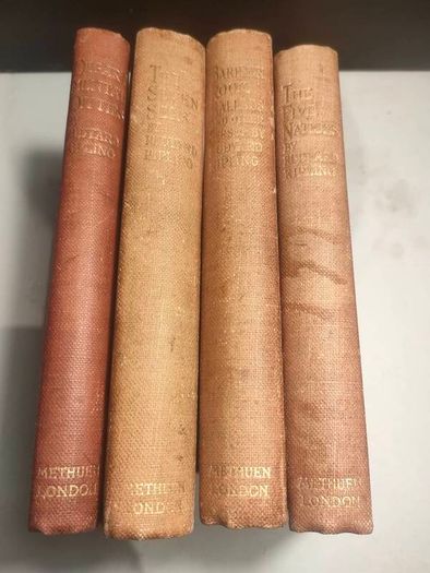 4x Early Rudyard Kipling Hardback Novels