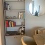 Grey Wooden Bookcase Display Shelf Dutch design Image 2