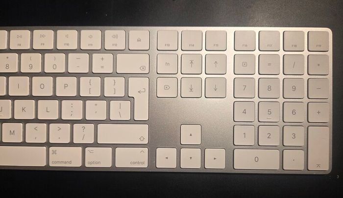 Apple magic keyboard with numeric keypad