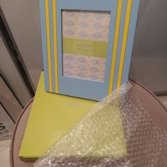 Electric stripe photo frame