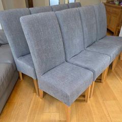 8 Grey Dining Chairs