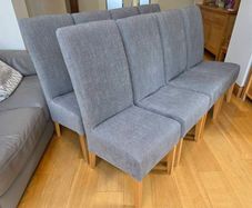 8 Grey Dining Chairs
