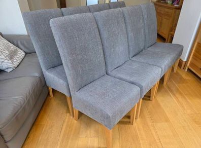 8 Grey Dining Chairs
