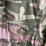New Look pink and grey camouflage denim jacket Image 2