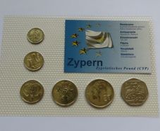 Cyprus the last coins before the euro | Uncirculated Coin set 2004