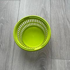 Green Clothes Pegs Basket